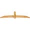 Ekena Millwork Bellingham Rough Sawn Timber Gable Bracket, Western Red Cedar, 96"W x 28"H x 4"D x 6"F, 7/12 Pitch GBW096X28X0406BEL00RWR - alternate 2